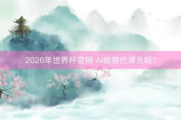 2026年世界杯官网 AI能替代演员吗？